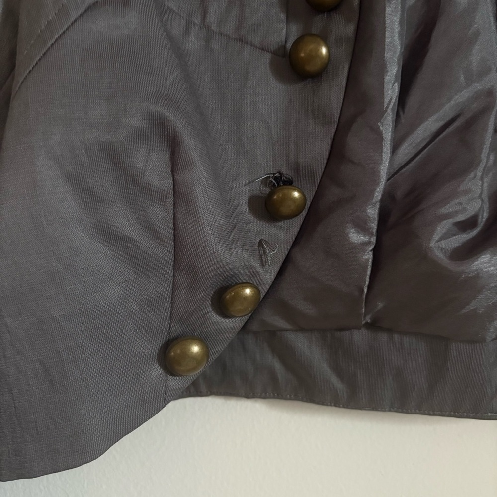 Cropped Military Style Jacket - Picture 2 of 5